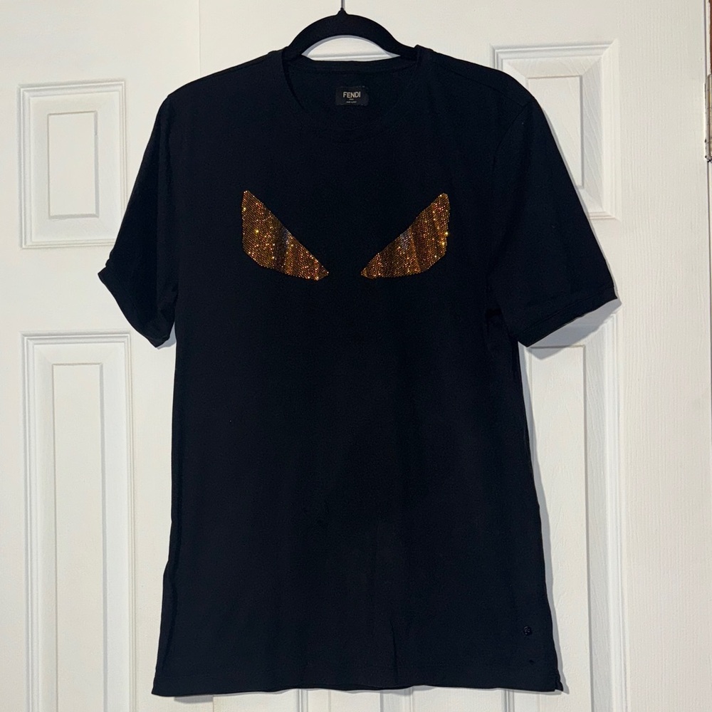 Men’s Authentic Fendi Black Monster Tee